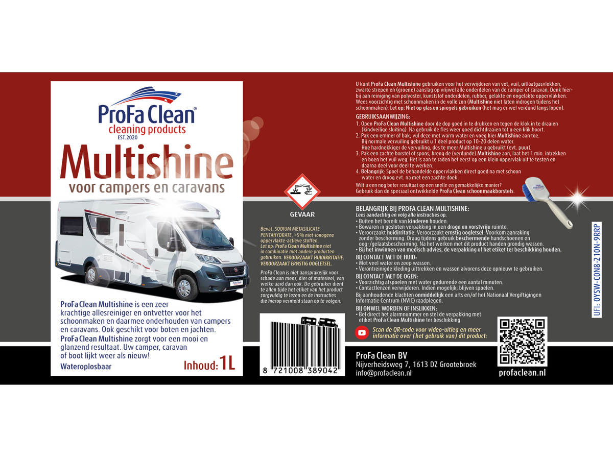 Multishine (25L) – Campers & Caravans Shampoo (11,99 € pro Liter)