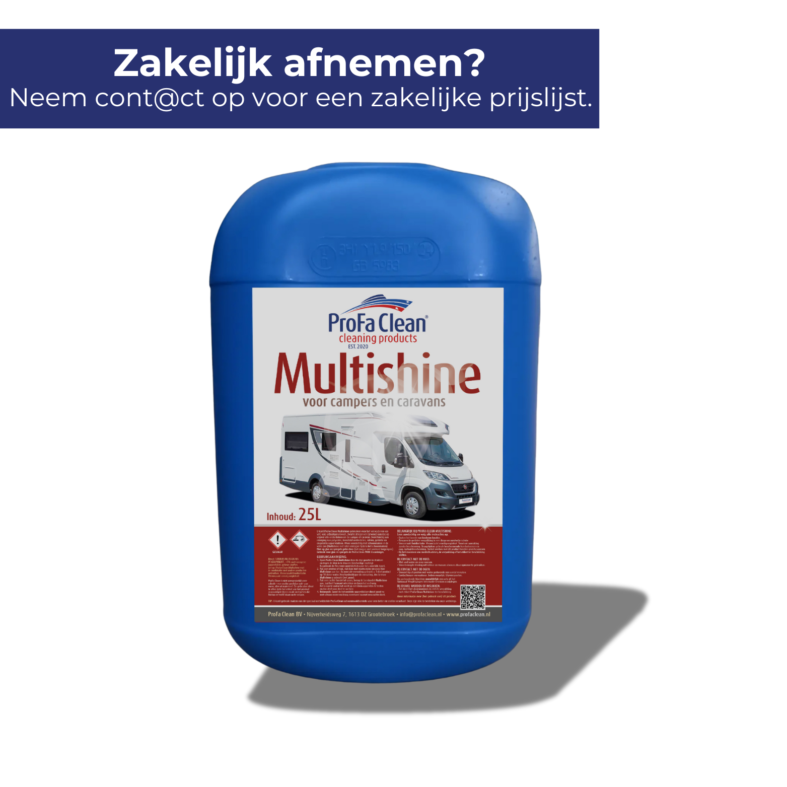 Multishine (25L) - Shampoo für Wohnmobile & Wohnwagen (11,99 € pro Liter)